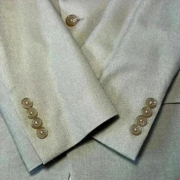 Lauren Ralph Lauren Classic Tan Sports Coat Blazer Suit Lined Jacket Mens 38R - Picture 9 of 16